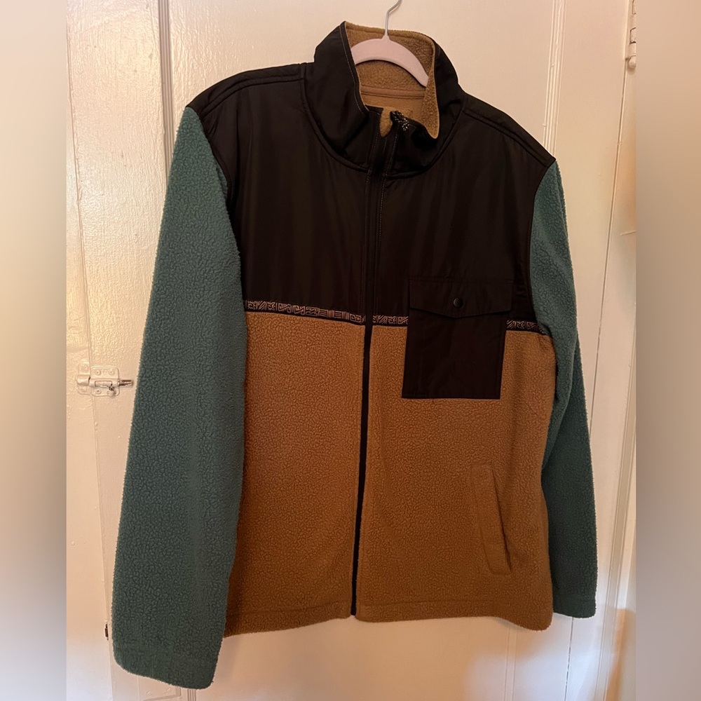 Billabong Adventure Division Boundary Trail Zip Up Fleece Jacket Men XXL